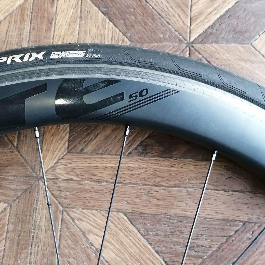 ELITEWHEELS エッジカーボンホイール50リムブレーキ用