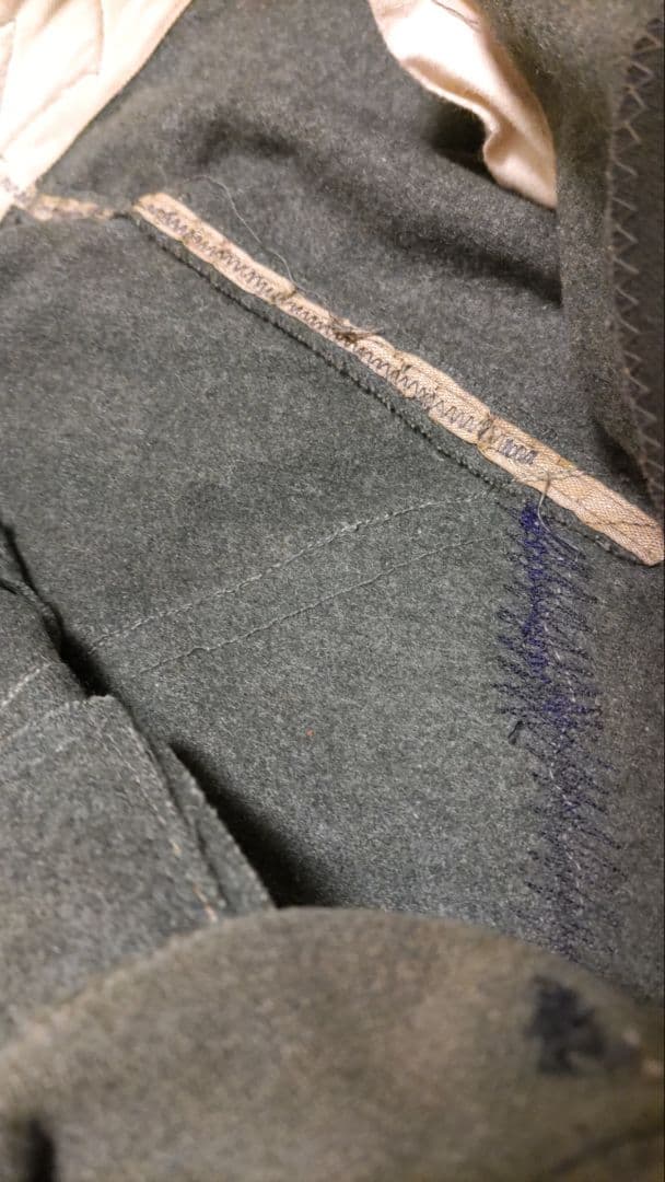 【実物】WWⅡドイツ軍騎兵下士官乗馬ズボン☆革当て付き☆コレクション用