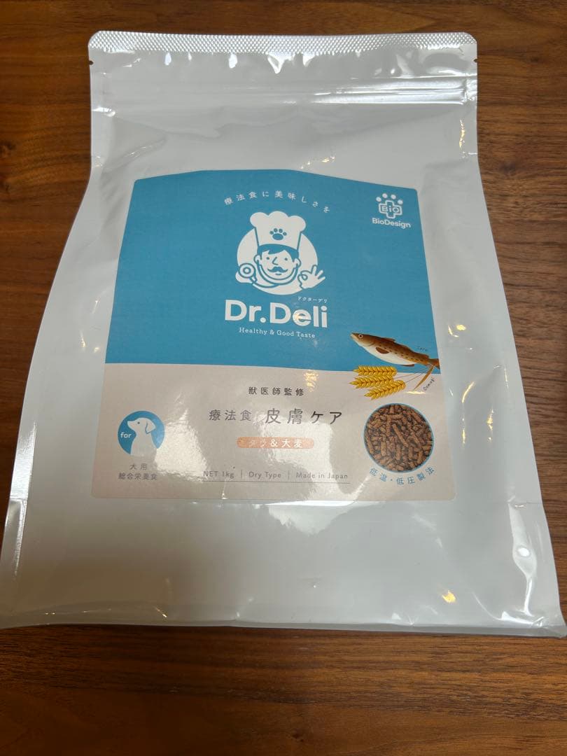 Dr.Deli 療法食 皮膚ケア 1kg タラ&大麦