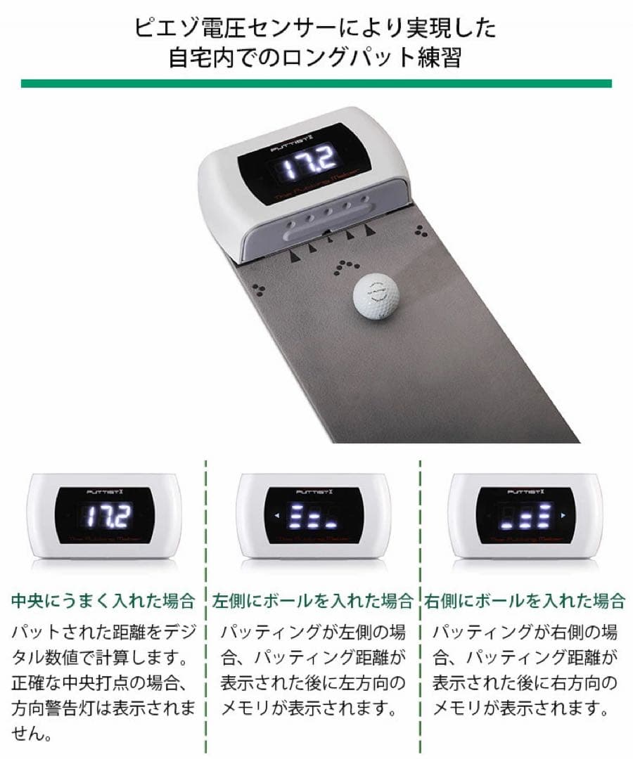 PUTTIST Ⅱ Plus デジタルパターマット パター練習器具