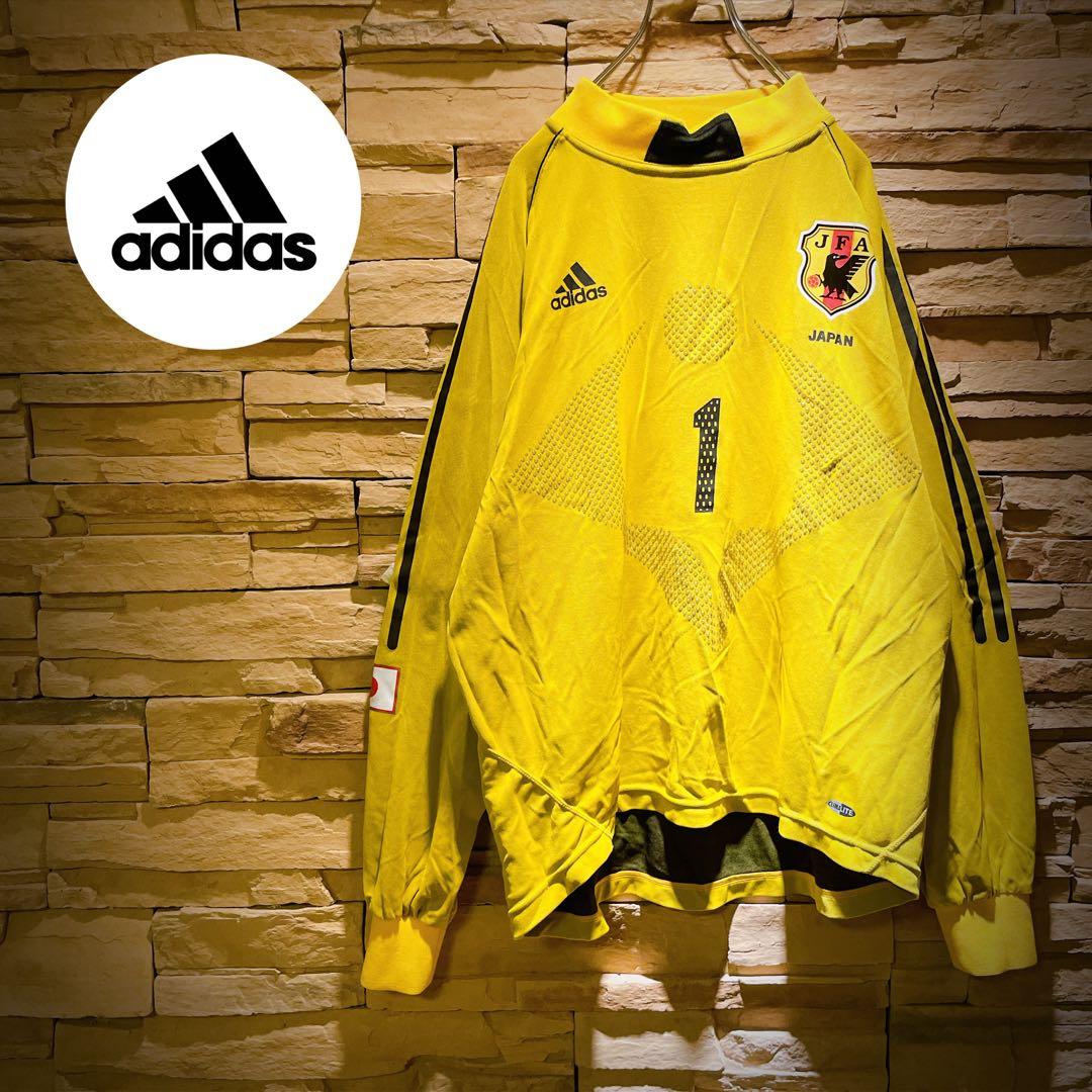 【希少】y2k/adidas×日本代表/長袖ユニフォーム/#1川口能活/GK/L