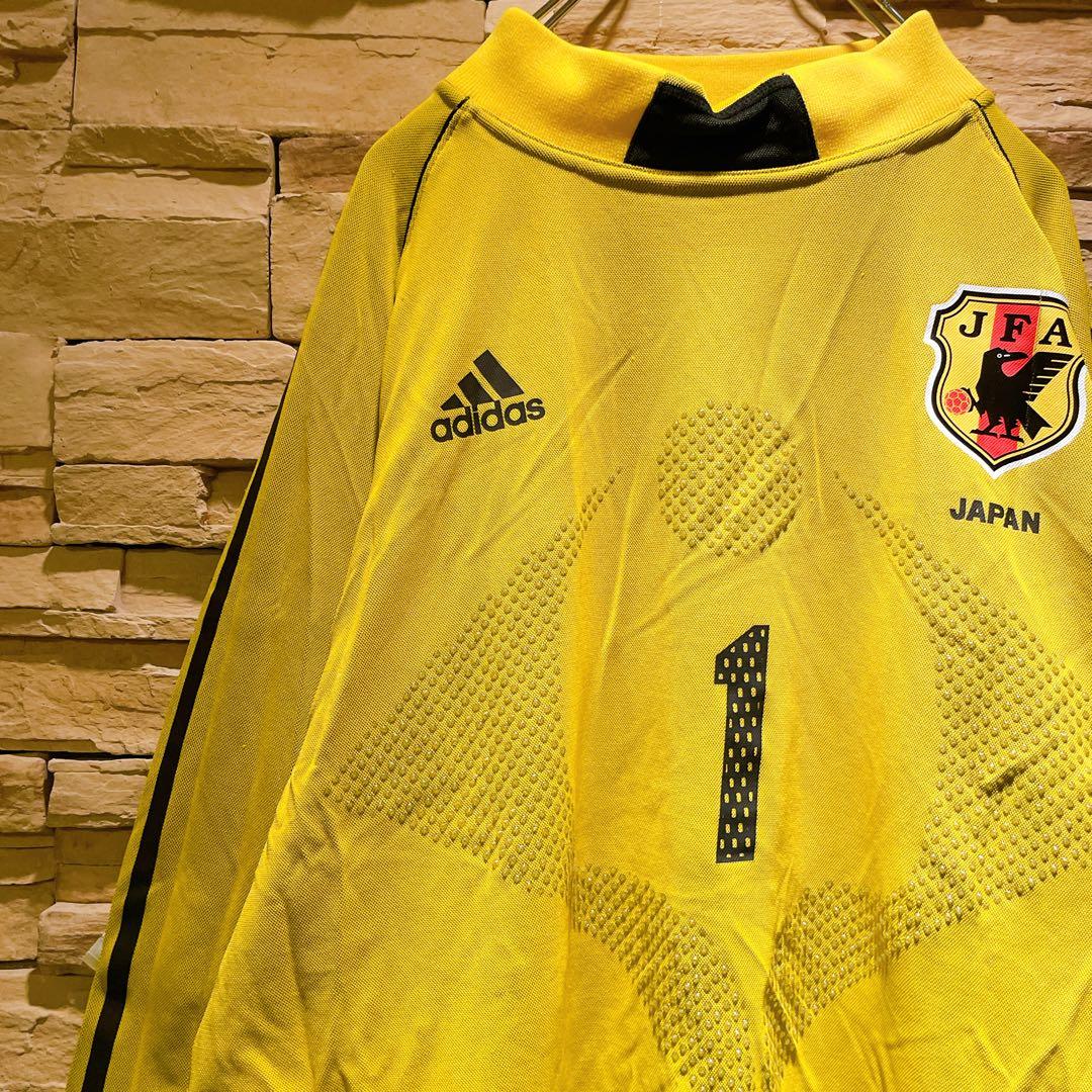 【希少】y2k/adidas×日本代表/長袖ユニフォーム/#1川口能活/GK/L