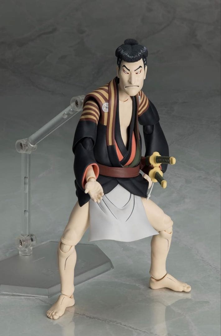 figma 写楽作 三代目大谷鬼次の奴江戸兵衛 塗装済み 完成品可動フィギュア