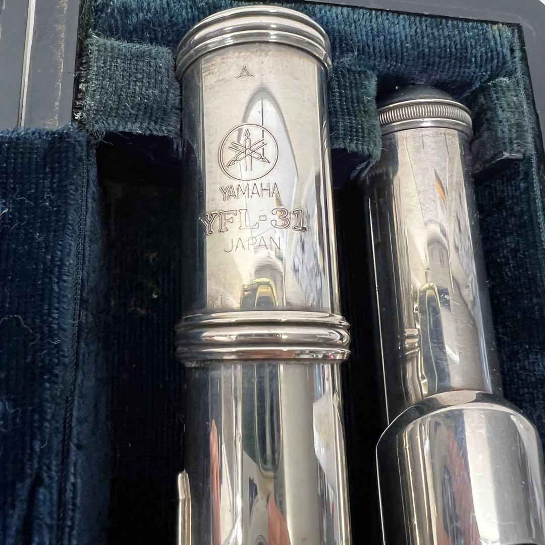 【値下げ】YAMAHA YFL-31 ヤマハ 頭部管銀製フルート ケース付き