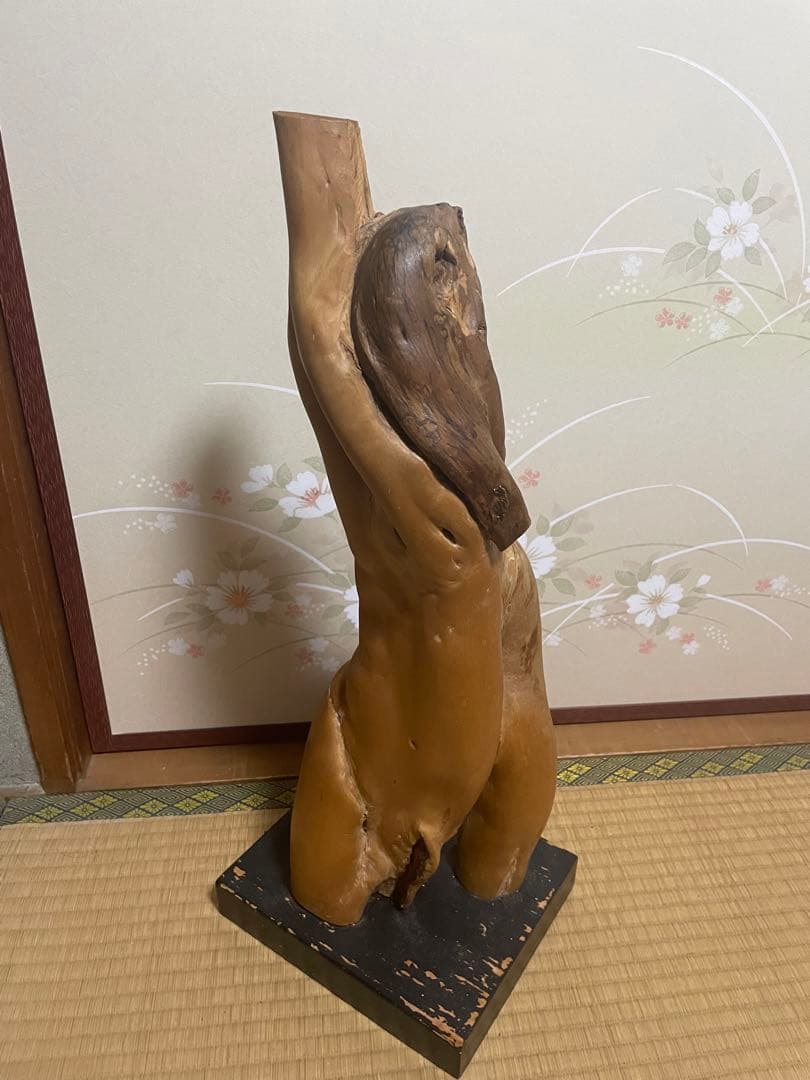 女体の形をした流木