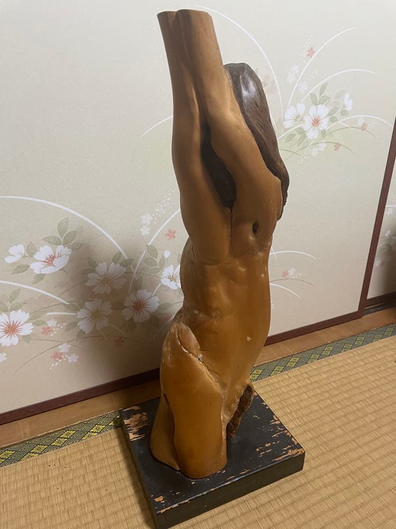 女体の形をした流木