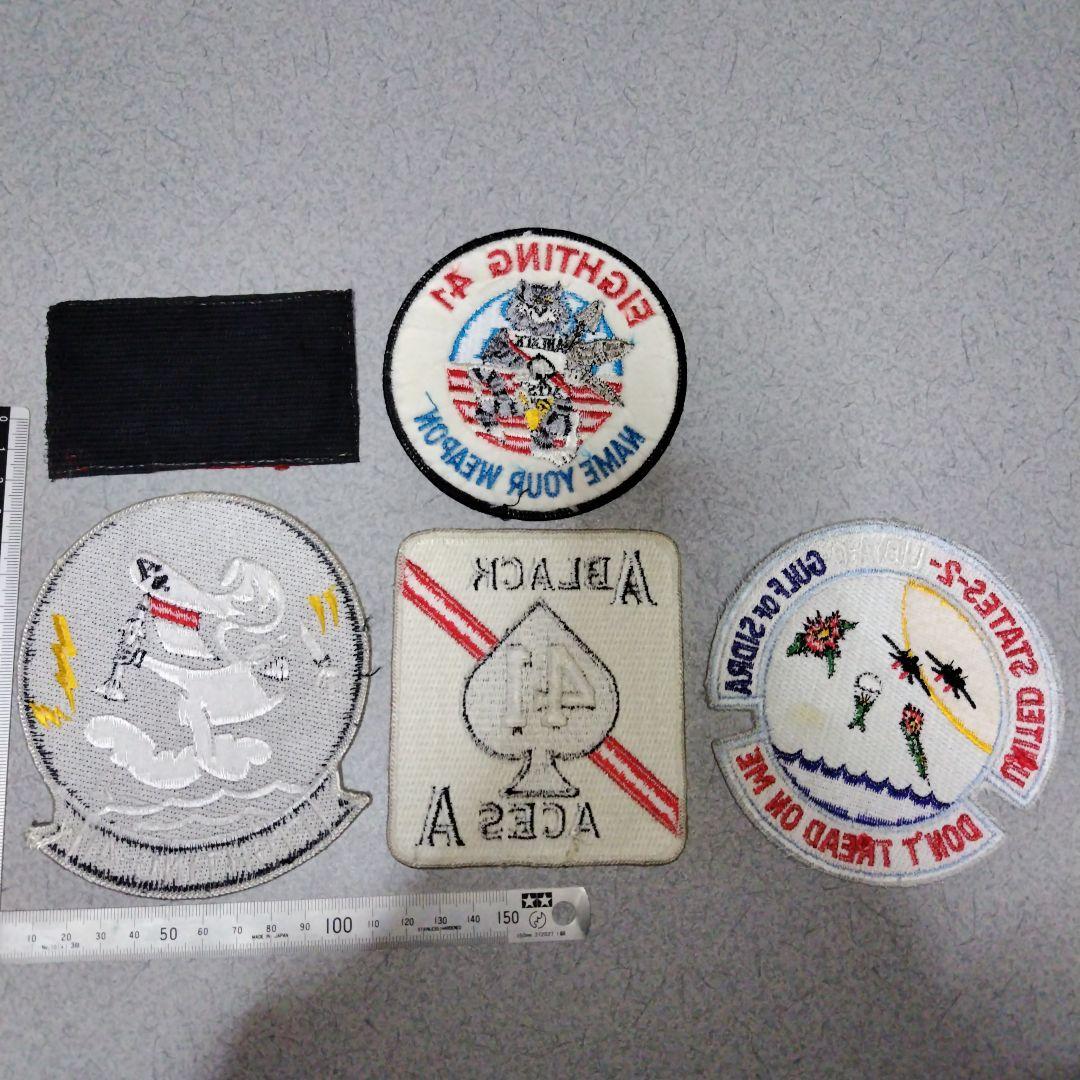 テツ 米海軍トムキャットVF-41ブラックエイセス パッチワッペンセット