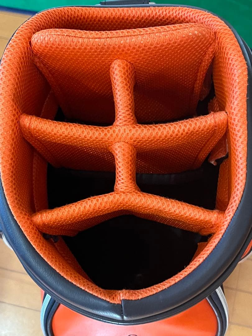 熊*ん様 Munsingwear オレンジ キャディバッグ