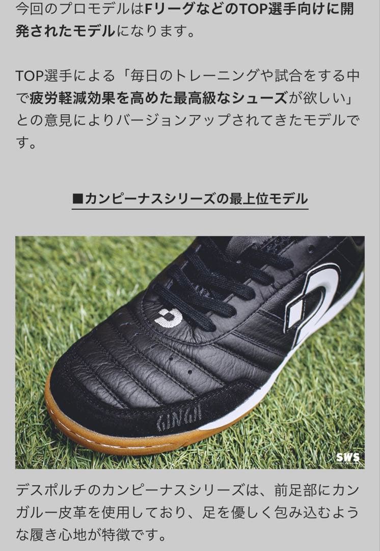 デスポルチ desporte カンピーナス 別注　26.0cm 定価¥18700