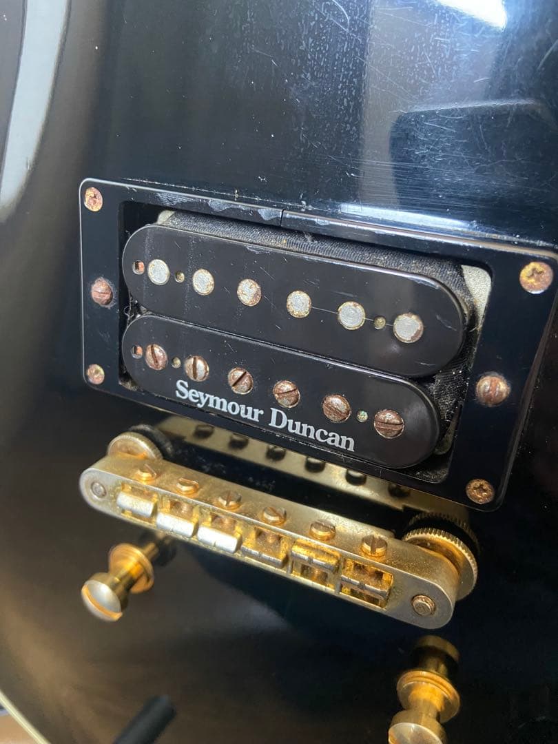 トーカイ　レスポールタイプ改 ブラック ソリッドボディ