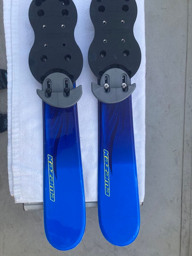 ショート(ファン)スキー　スノーボードブーツ用　KAZAMA 青