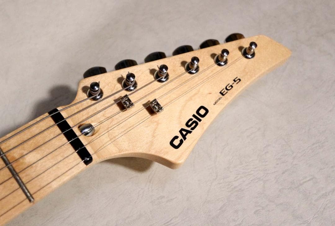 ■CASIO カシオ■アンプ内蔵ギター EG-5 エレキング ブラック■動作品