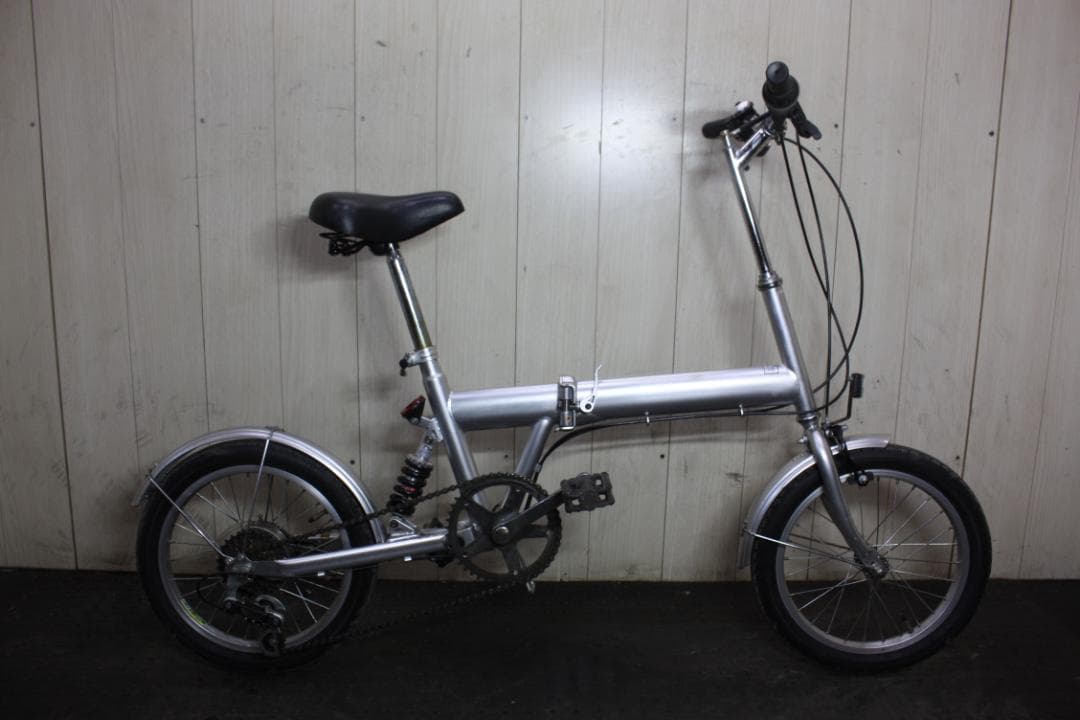 せ*ご様 SAKAMOTO製 16インチ シマノ6速 リヤサス 折り畳み自転車