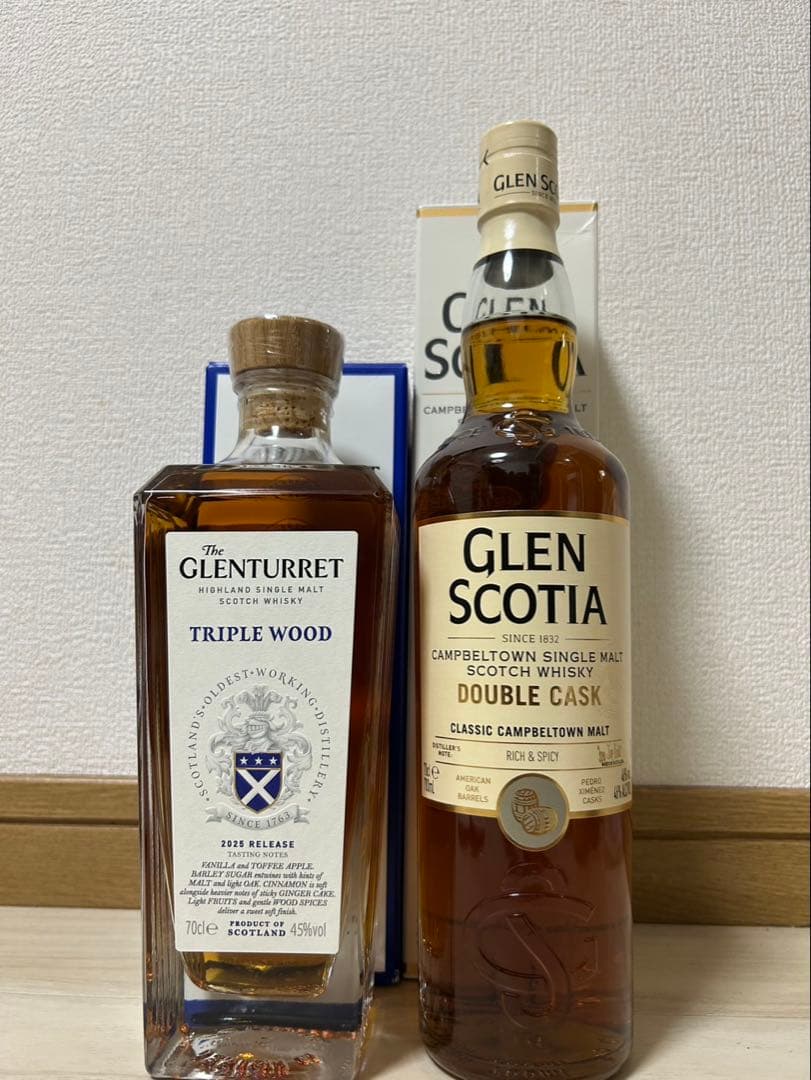 ザ•グレンタレット　トリプルウッド/グレンスコシア　ダブルカスク 2本セット