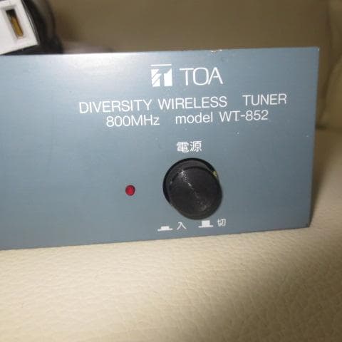 TOA WT-852 ダイバーシティワイヤレスチューナー 2チャンネル