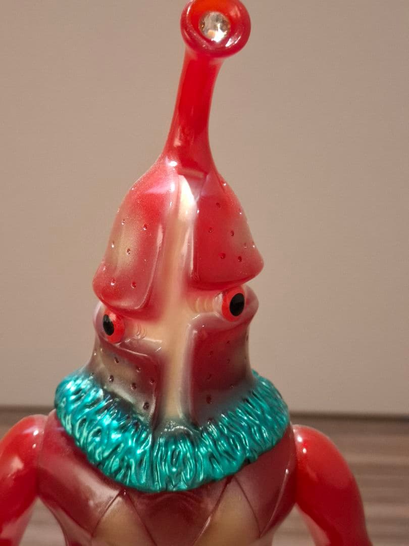 ケムール人 M1号 ワインクリア成型 スタンダードサイズ ソフビ