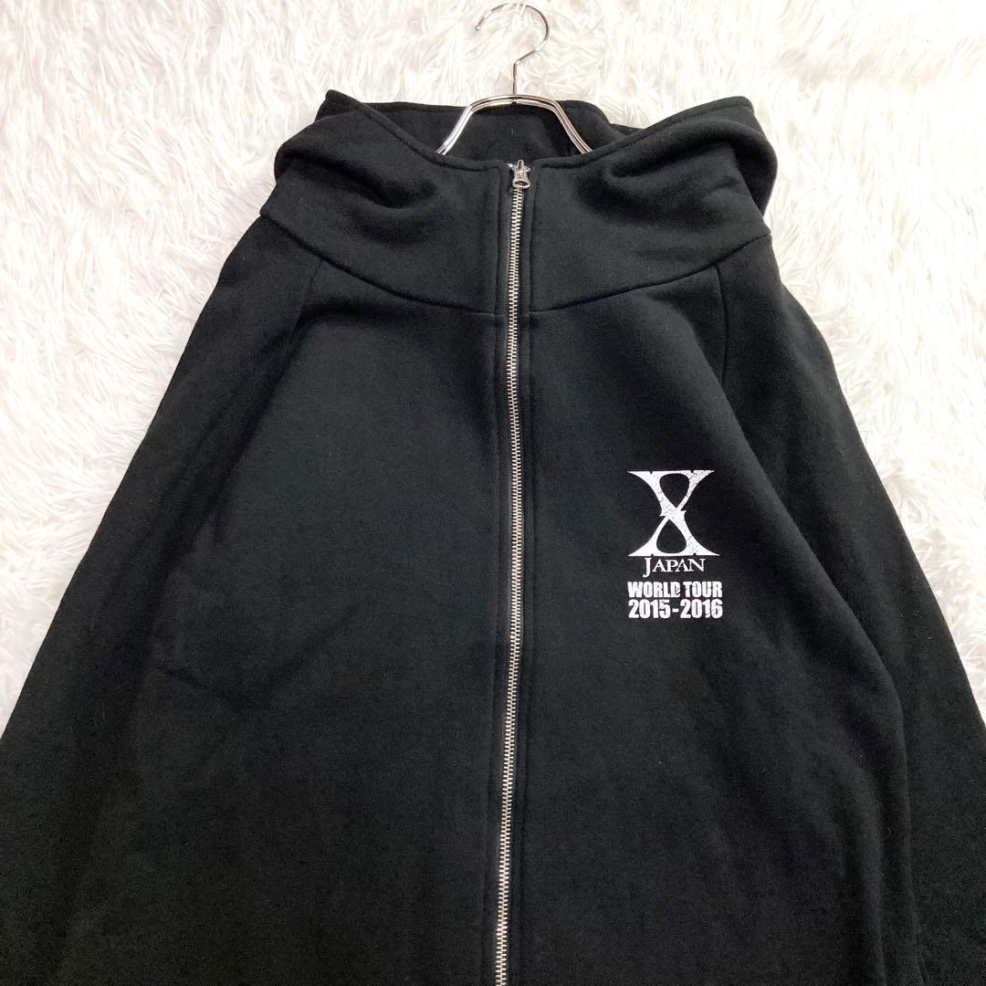 X JAPAN WORLD TOUR 2015 ロング丈 パーカー ユニセックス