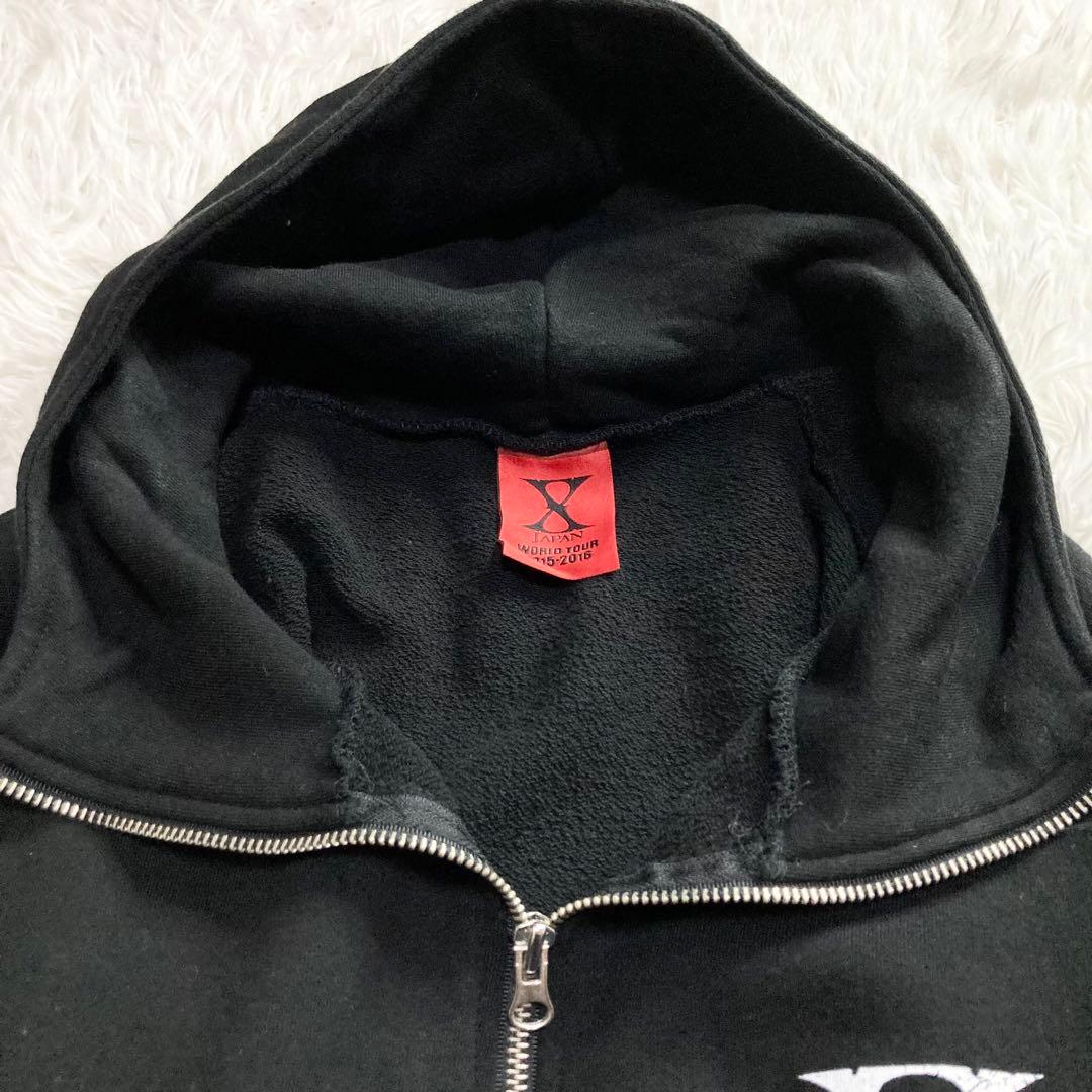 X JAPAN WORLD TOUR 2015 ロング丈 パーカー ユニセックス