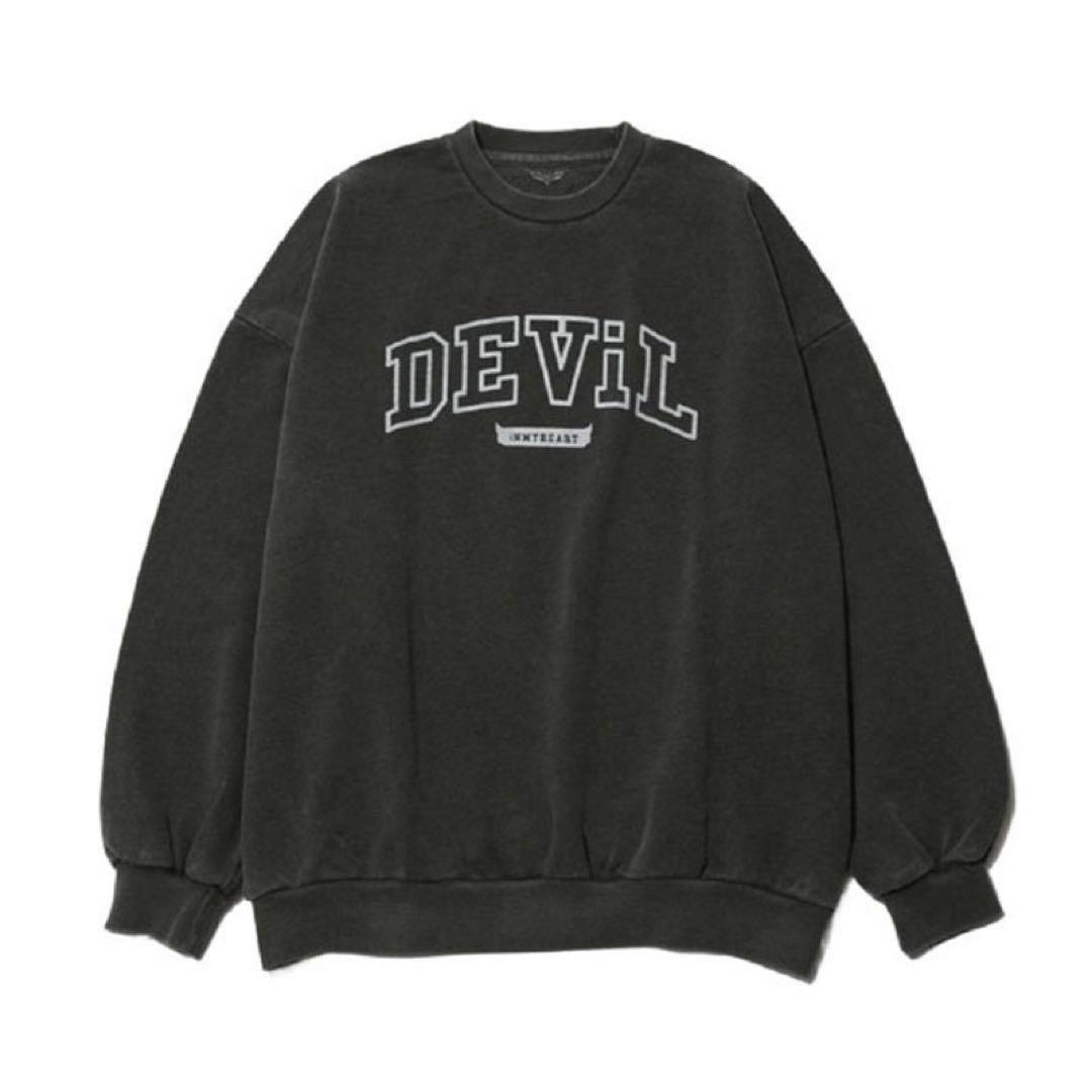 SiM ブラックルーズフィットスエットトレーナー　サイズL バンTタオルラババン