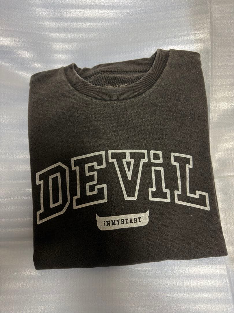 SiM ブラックルーズフィットスエットトレーナー　サイズL バンTタオルラババン