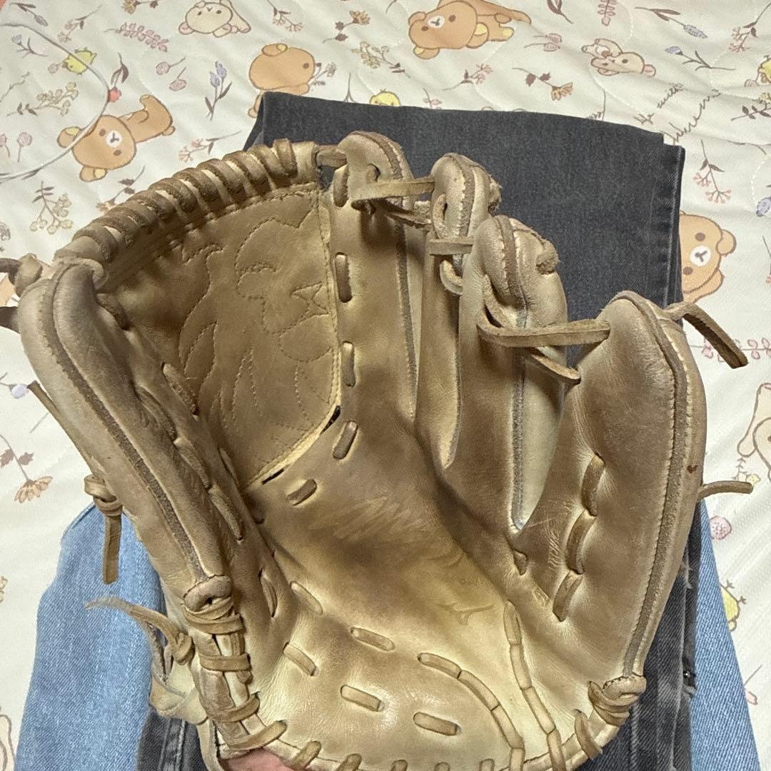 Mizuno Pro 硬式グローブ キャメル 即戦力ですぐ使えます。