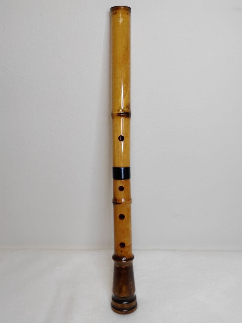 琴風尺八　蝴蝶マーク　琴風調　銘木尺八　門 　1尺８寸管　送料無料
