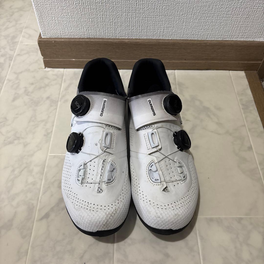 SHIMANO RC7 ロードシューズ 43 ホワイト/ブラック