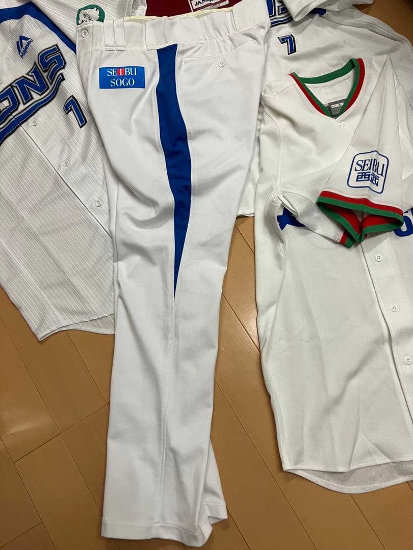 松井稼頭央　中村剛也　埼玉西武ライオンズ　実使用　楽天イーグルス　ユニフォーム