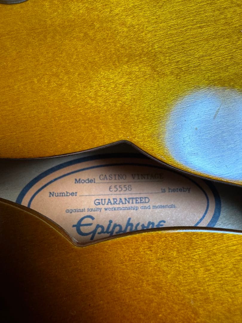 【美品】1996年日本製 Epiphone カジノ ヴィンテージ(値下げ交渉可)