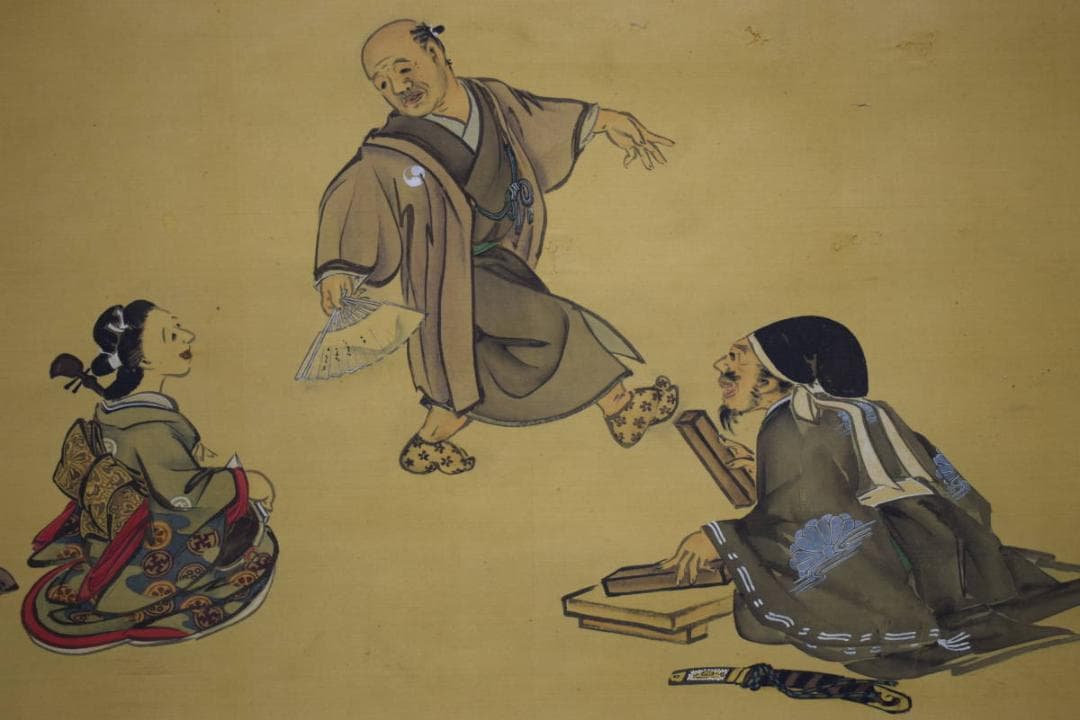 不詳/作者不詳/人物図/大幅/布袋屋掛軸HH-690