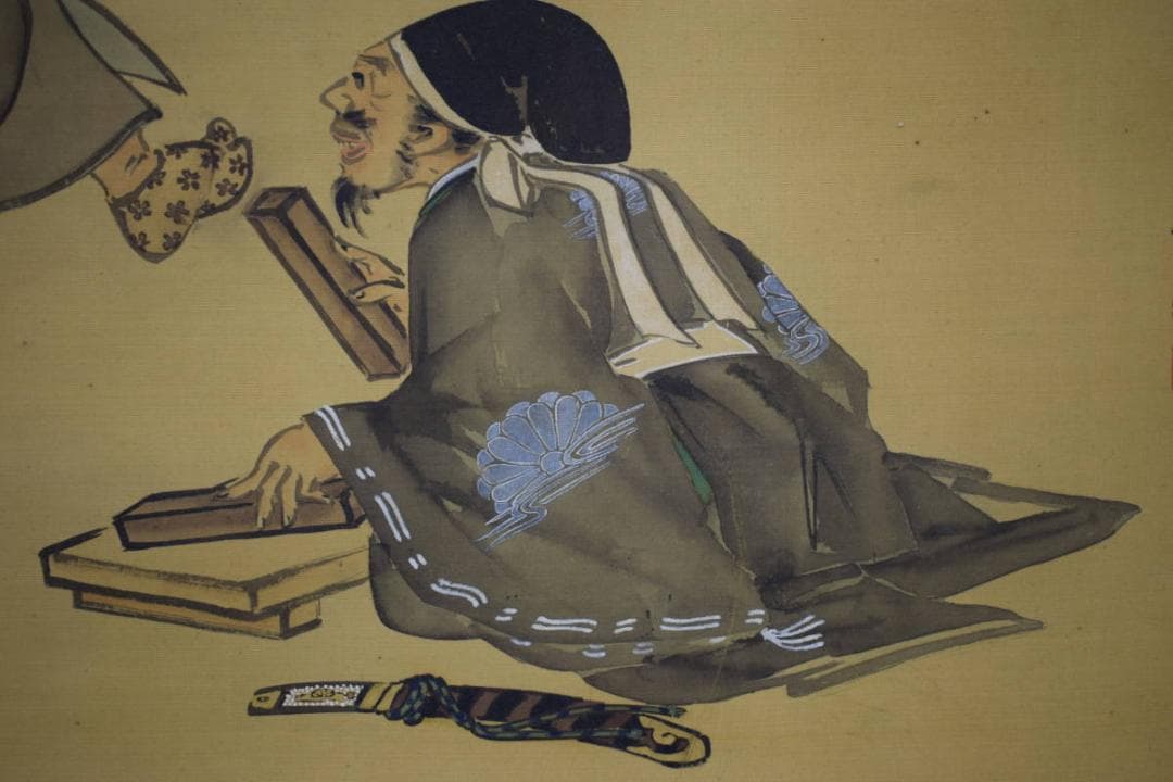 不詳/作者不詳/人物図/大幅/布袋屋掛軸HH-690