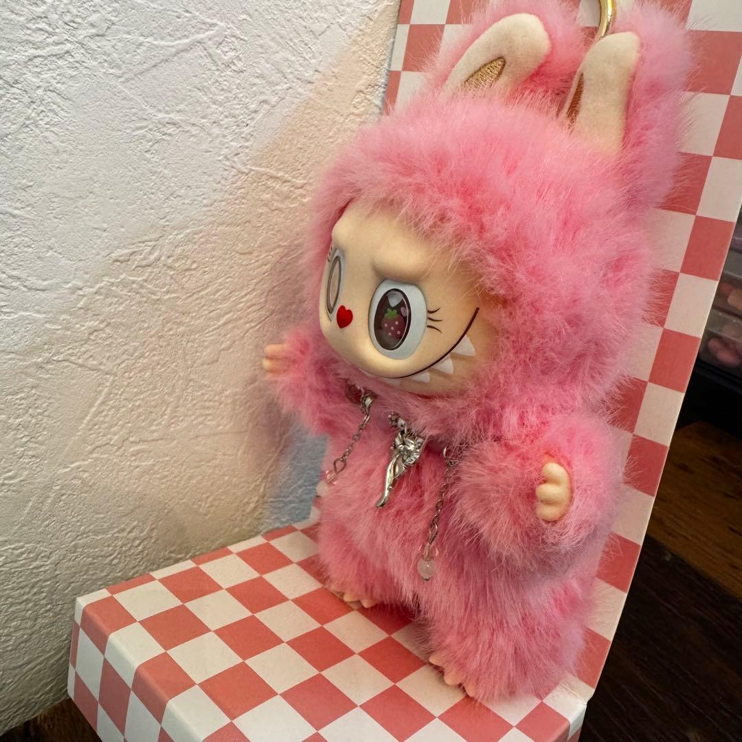 【海外限定】ZIMOMO LABUBU strawberry neonpink