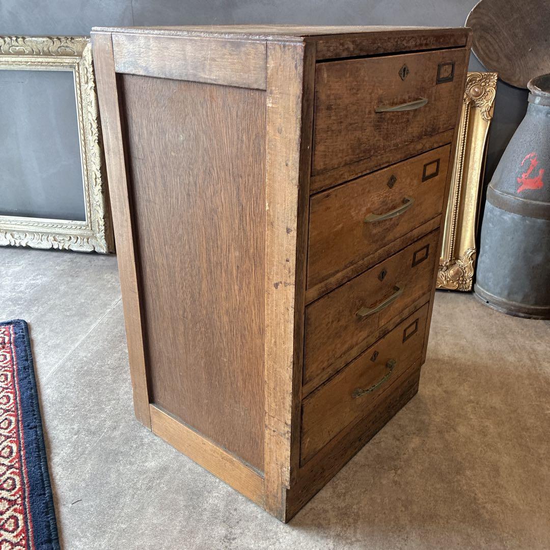Japan Vintage 小引き出し 4段 木製 アンティーク