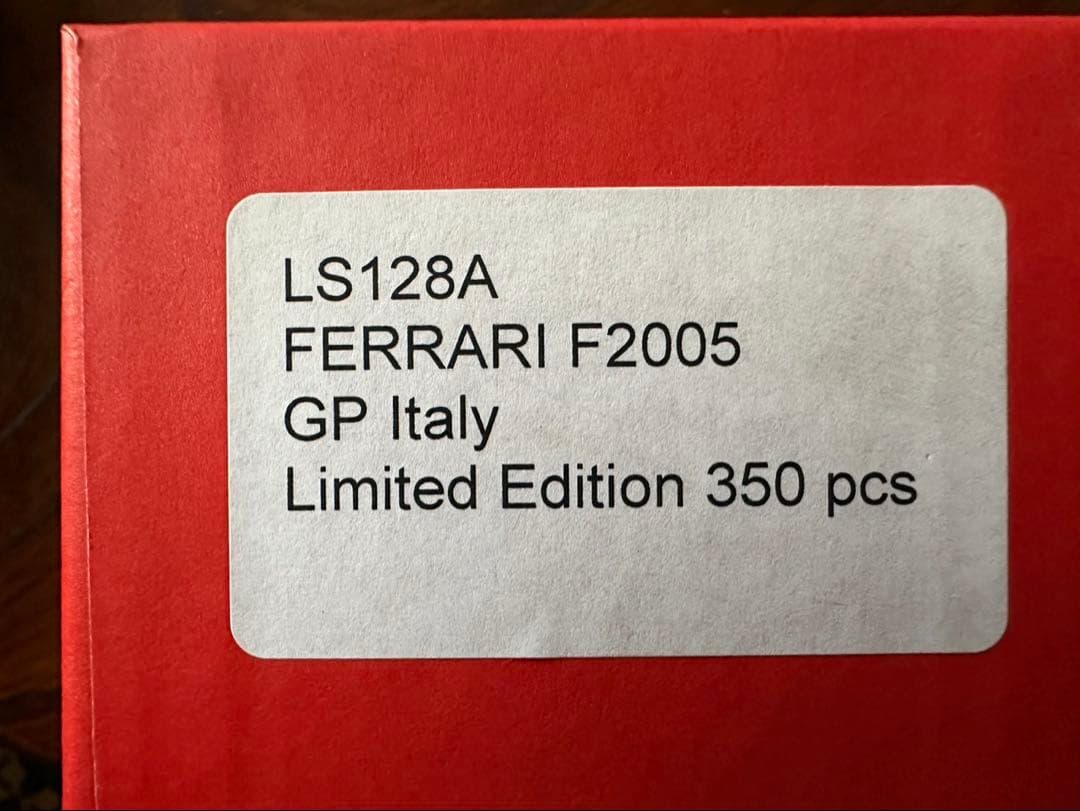 ルックスマート製フェラーリ F2005 GPイタリア限定モデル