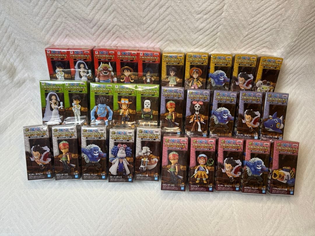 ワンピース ワールドコレクタブルフィギュア トレジャーラリー14種×5セット売り