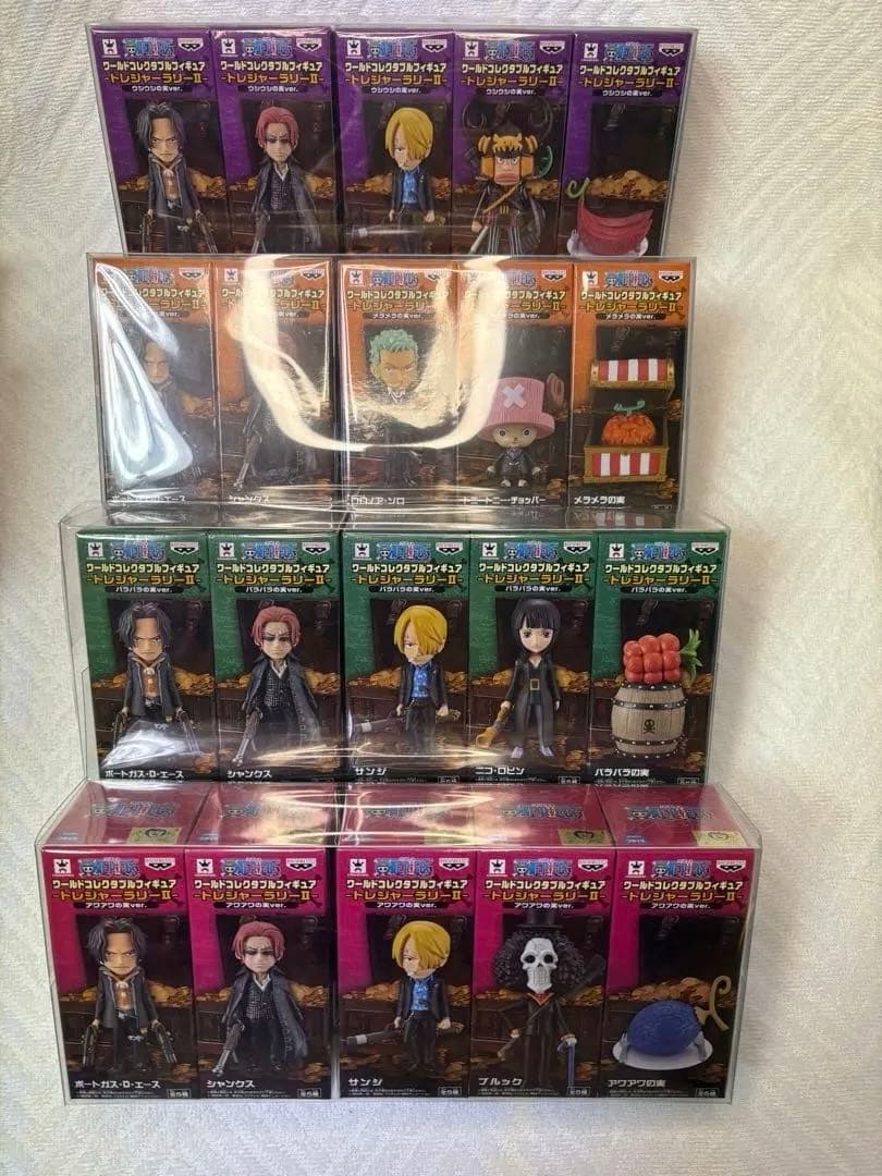 ワンピース ワールドコレクタブルフィギュア トレジャーラリー14種×5セット売り