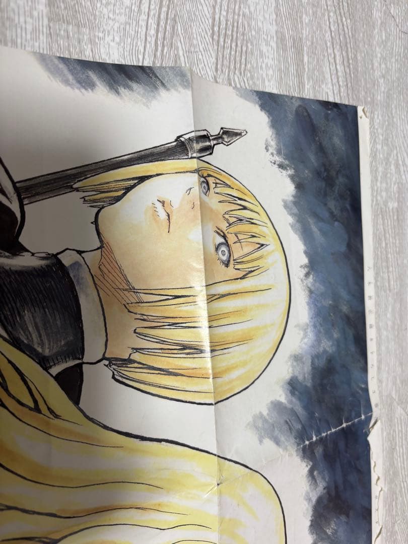 CLAYMORE ポスター 2枚 稀少品【折れ・破けあり/ダメージあり】