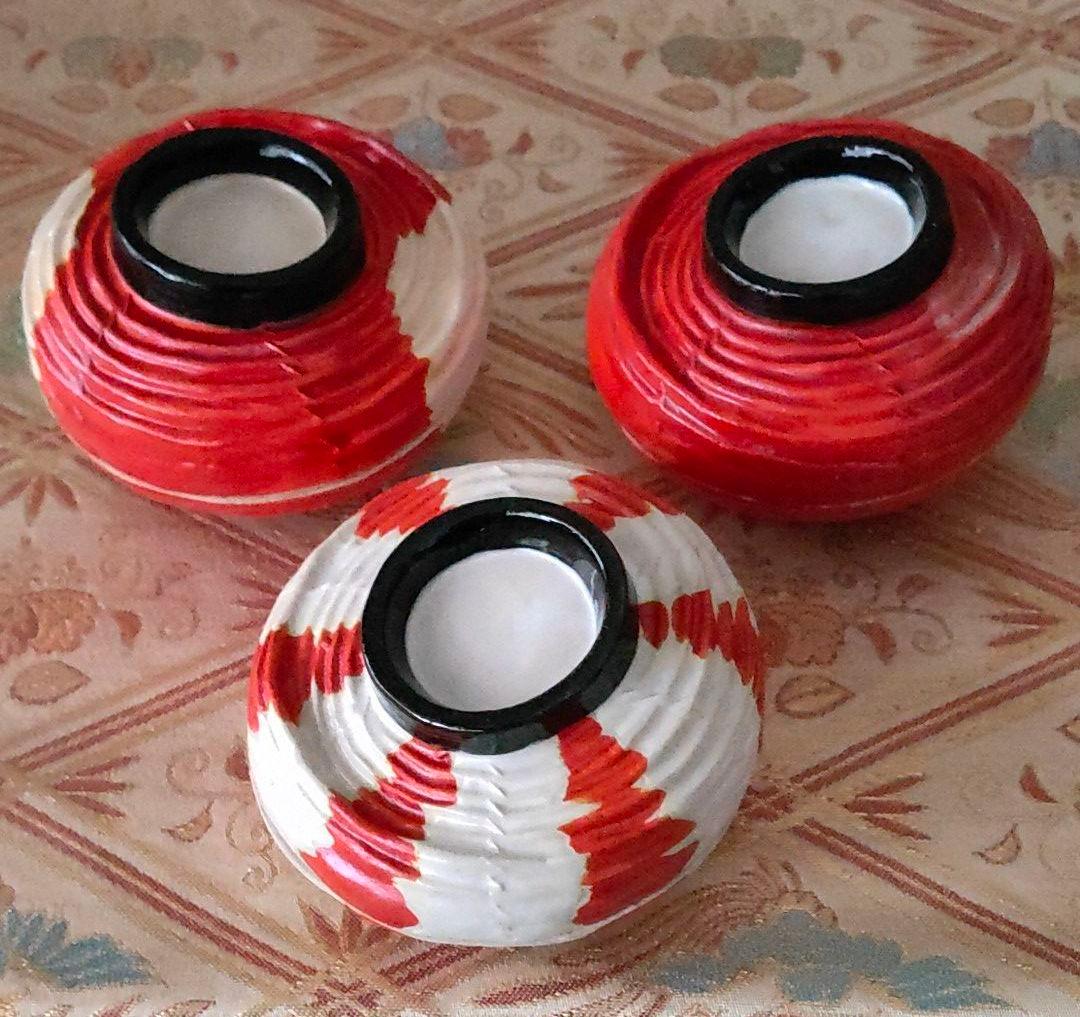 小蓋物　提灯３種