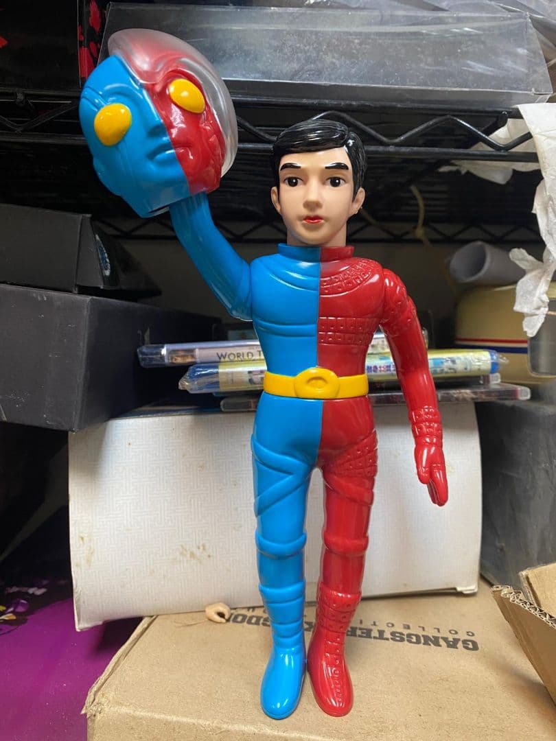 値下げ 人造人間・キカイダー ソフビ人形 25cm 海賊版