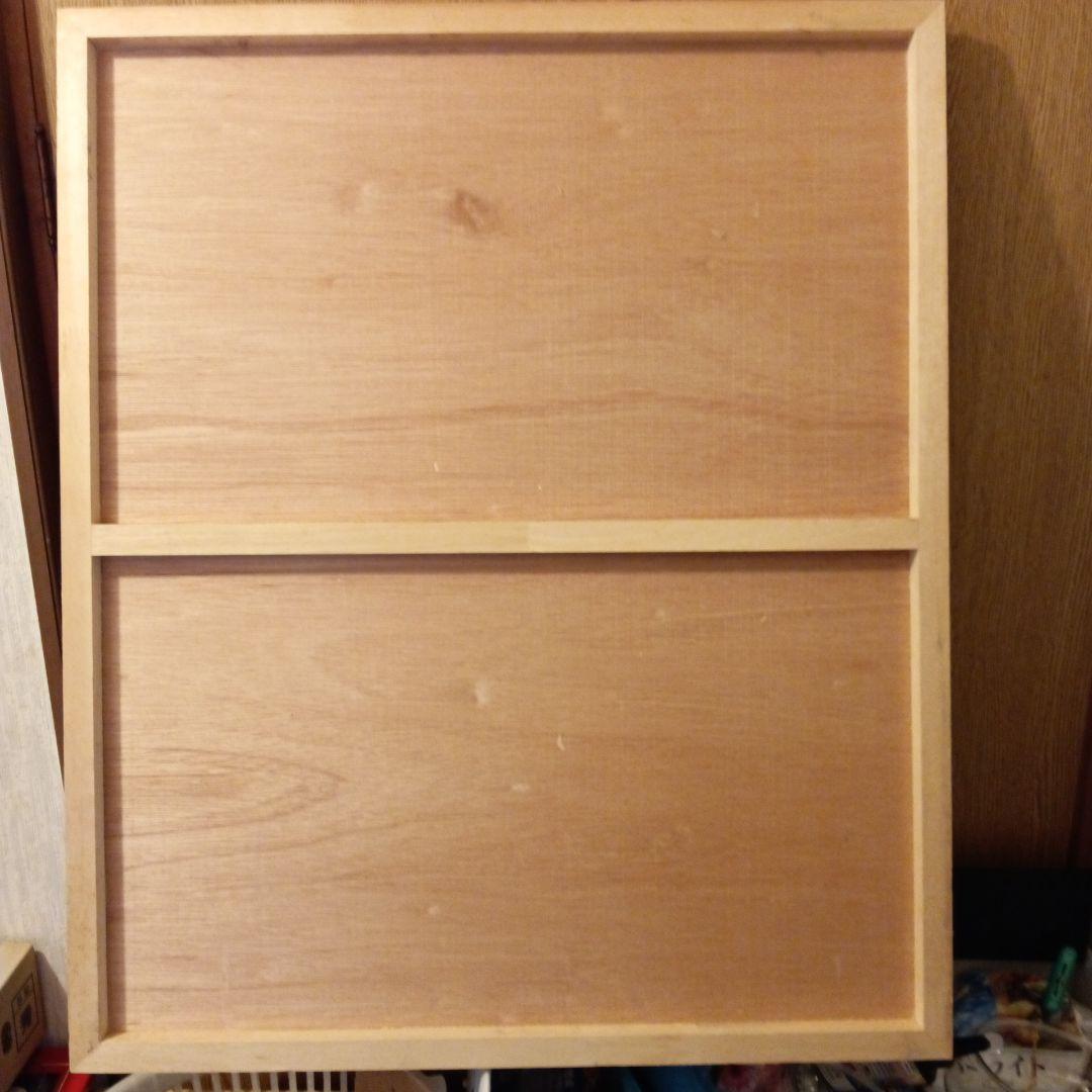 水彩画手描【藤の木の下で戯れる女性】縦７２X横幅６０センチみずみずしい木製パネル