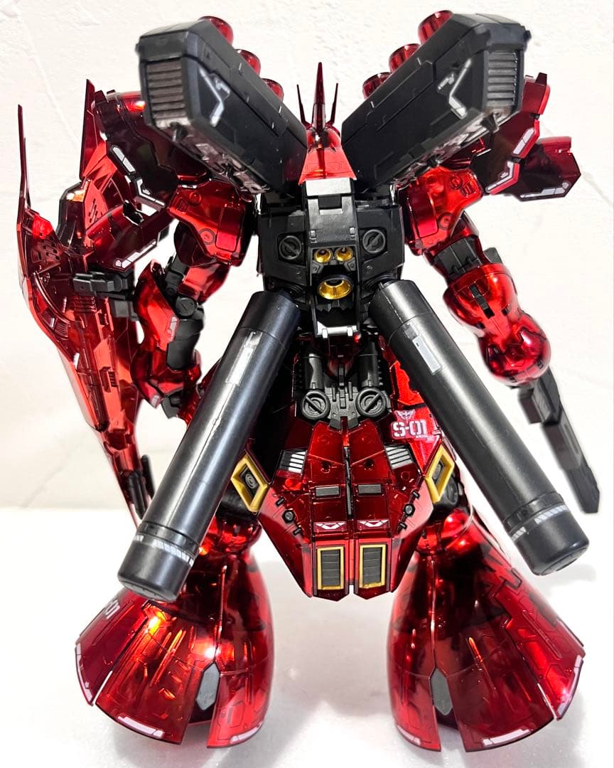 RG 1/144 サザビー メカニカルコアメッキ 完成品　水転写デカール付き