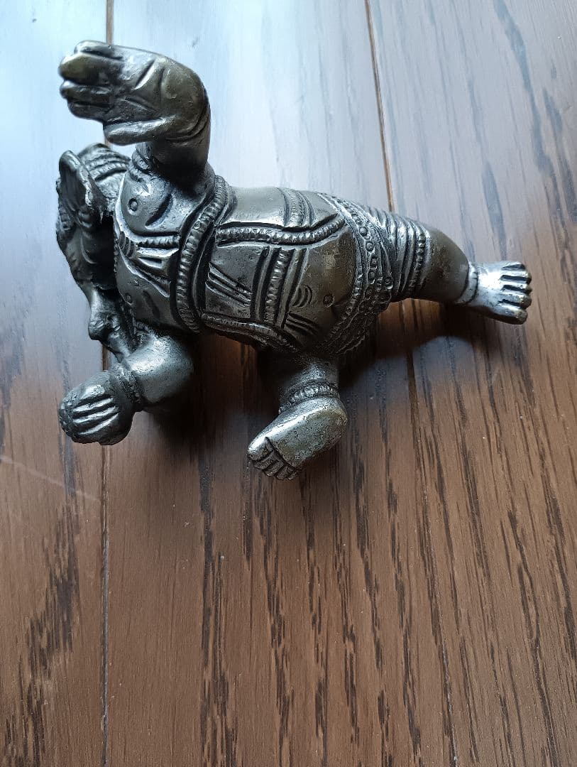 ガネーシャ像 2体　真鍮製