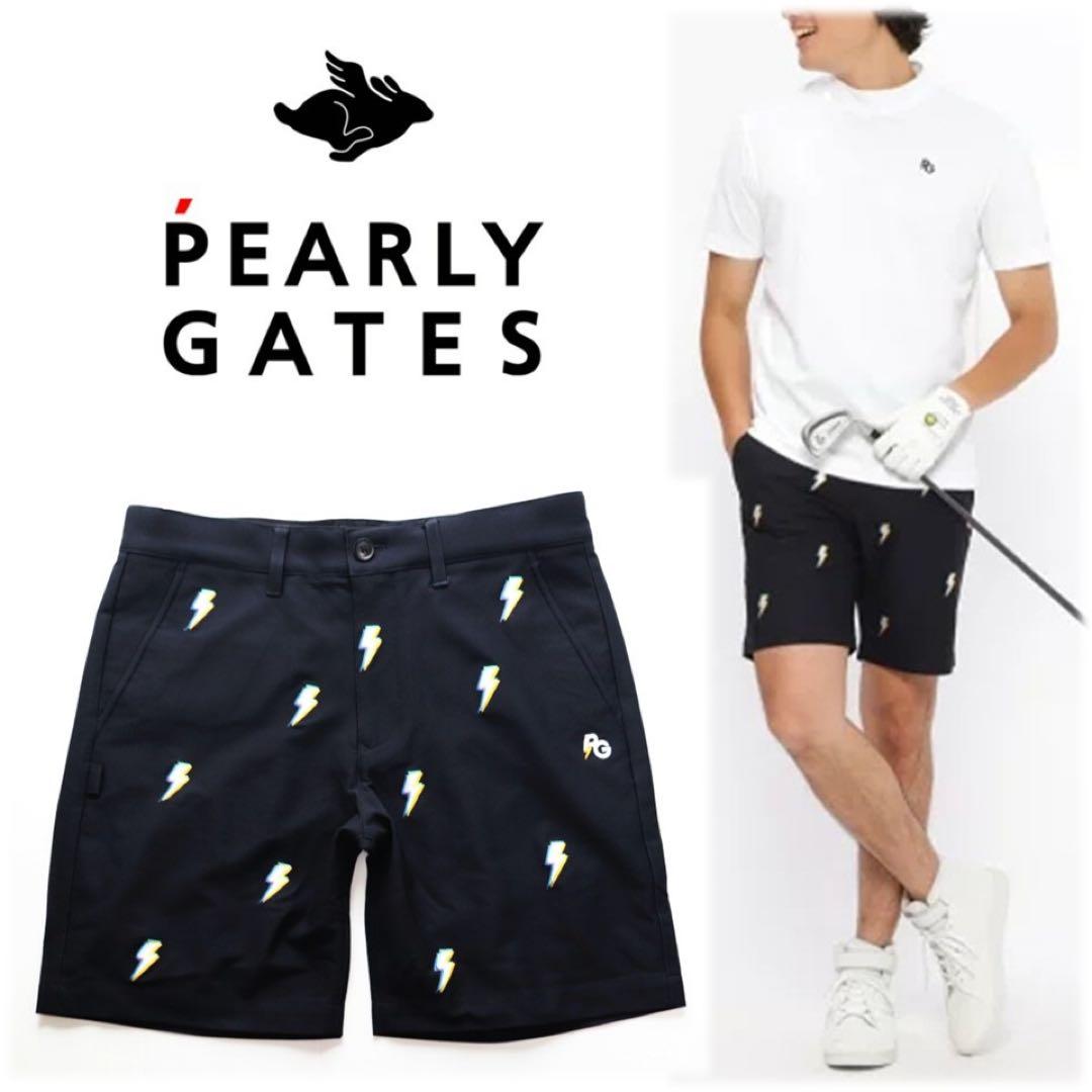 《パーリーゲイツ》新品 エレキ刺繍 ストレッチ ショートパンツ 4(W82)