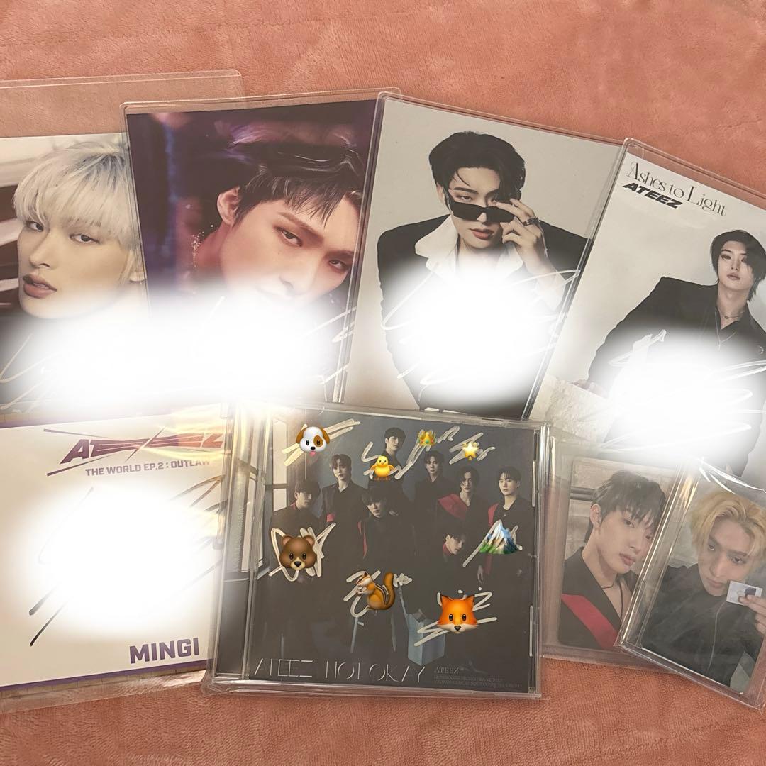 【 バラ売り可 】ATEEZ ミンギ サイン CD セット