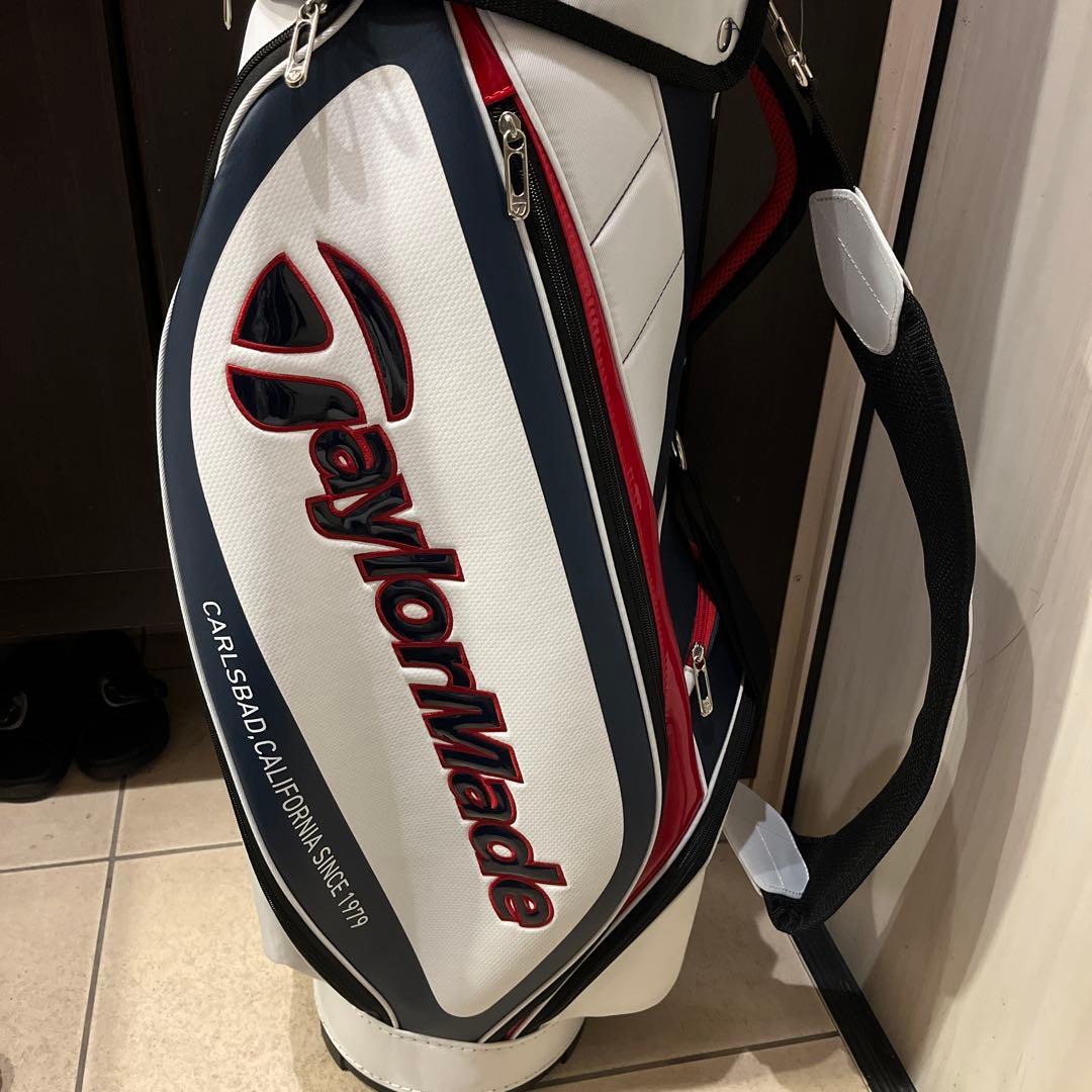 TaylorMade キャディバッグ ホワイト/ネイビー/レッド