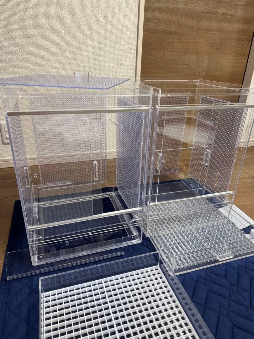 アクリルケージ⭐︎フクロモモンガ 暖房三角屋根セット 2WAY