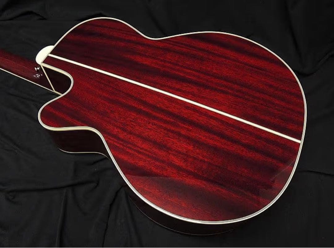 週末限定！！Takamine アコースティックギター ワインレッド ケース付