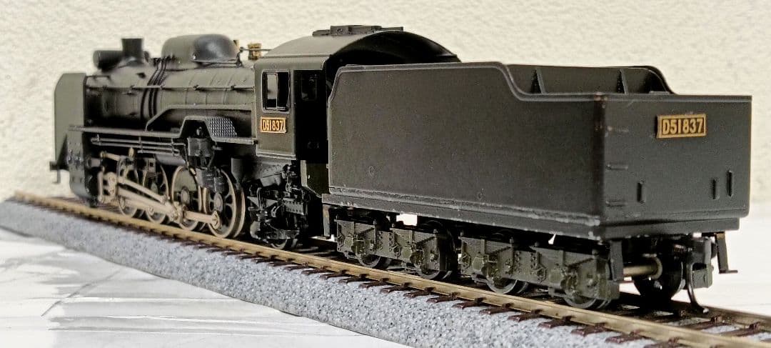 HOゲージ 天賞堂アダチ Ｄ51蒸気機関車、カンモーター、メンテナンス済