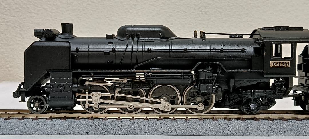 HOゲージ 天賞堂アダチ Ｄ51蒸気機関車、カンモーター、メンテナンス済