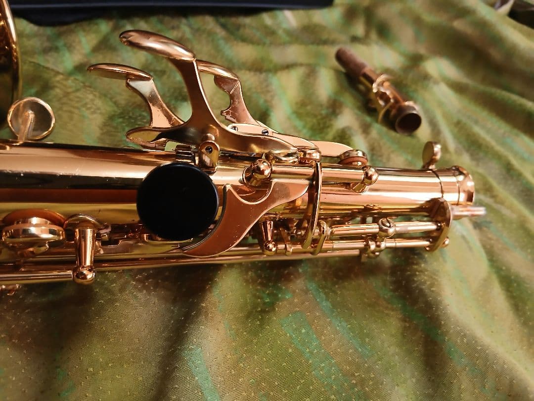 ソプラノサックス　ノーブランド良品　演奏確認済み！カーブドソプラノ